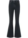 Pinko Flared Jeans Denim Black In 黑色