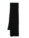 Pinko Schal Mit Logo-patch In Schwarz