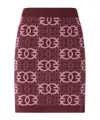 Pinko Mini Skirt With Love Birds Logo In Red