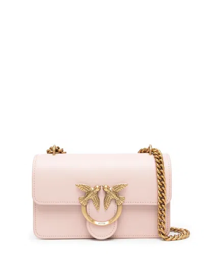 PINKO LOGO-PLAQUE CROSSBODY BAG