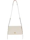Pinko Logo-plaque Crossbody Bag In White