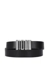 Pinko Logo-plaque Leather Belt In Black