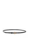 Pinko Logo-plaque Leather Belt In Black
