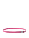 Pinko Logo-plaque Leather Belt In Purple