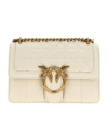Pinko Classic Love Bag One Simply Crossbody Bags White In Nude