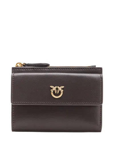 Pinko Logo-plaque Wallet In 褐色