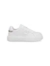 Pinko Chaussures De Tennis En Cuir Avec Semelle Plateforme In White