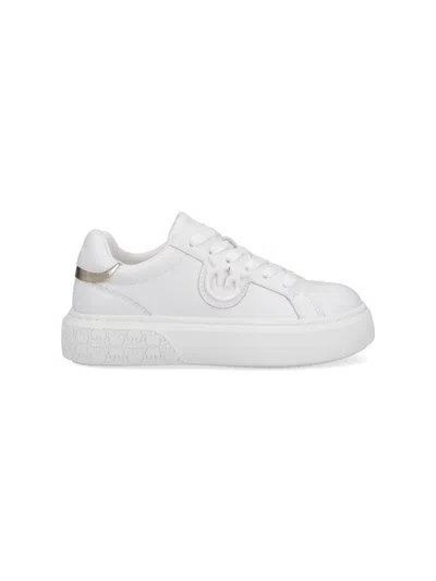 Pinko Logo Platform Sneakers - White