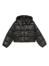 Pinko Logo-print Puffer Jacket In Black