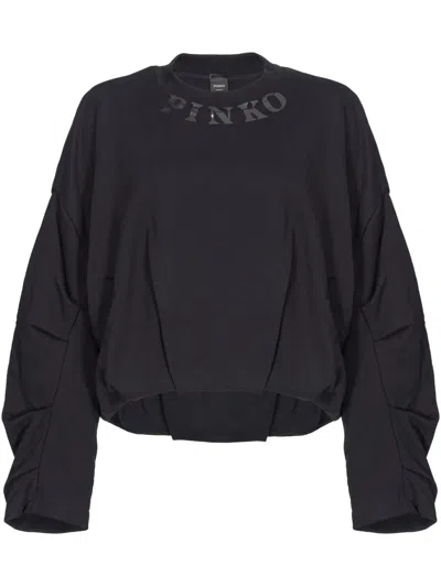 Pinko Logo-print Sweatshirt In ブラック
