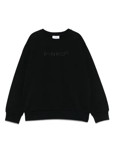 Pinko Logo-print Sweatshirt In 黑色