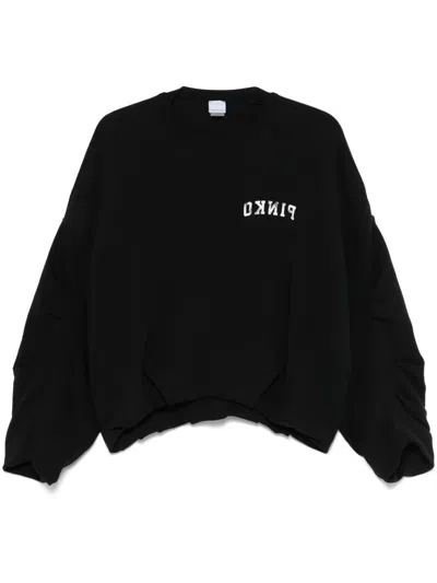 PINKO LOGO-PRINT SWEATSHIRT