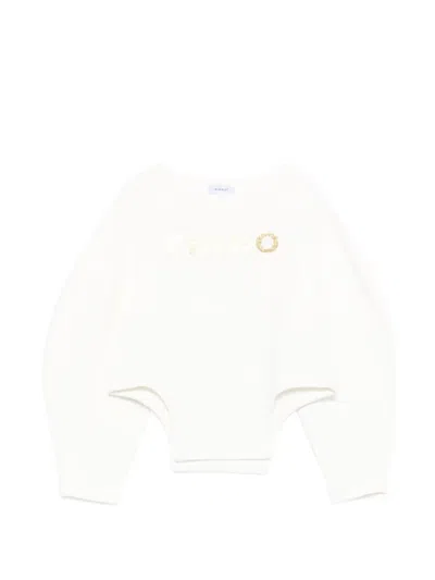 Pinko Kids' Logo-print Sweatshirt In White