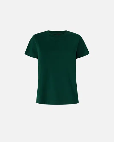 Pinko Short-sleeve Cotton T-shirt In Green