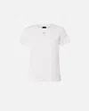 Pinko Logo Printed Crewneck T-shirt In White