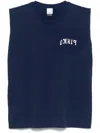 Pinko Logo-print Tank Top In Blue