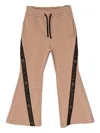 Pinko Logo-print Track Pants In Neutrals
