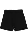 Pinko Limousine Elastic Waist Shorts In Black