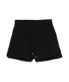 Pinko Limousine Elastic Waist Shorts In Black