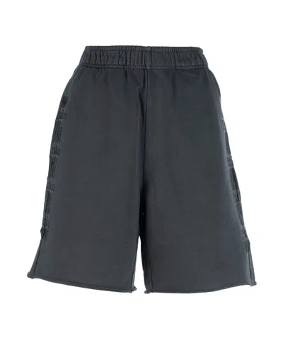 PINKO LOGO-PRINT TRACK SHORTS