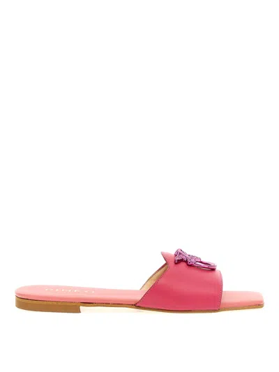 PINKO LOGO SANDALS