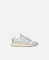 Pinko Logo Sneakers With Silver Details In Silver