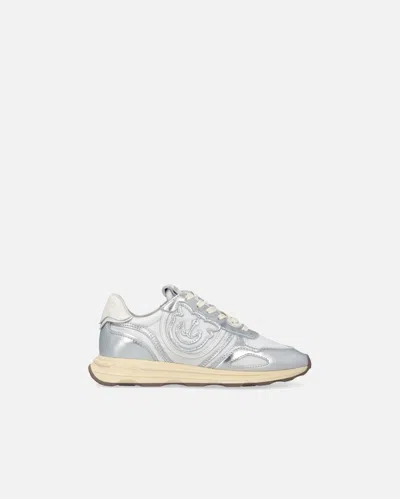 Pinko Logo Sneakers With Silver Details