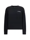 Pinko Wool And Cashmere Logo Sweater In Black