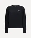 Pinko Love Bird Motif Black Sweater With Round Neck And Long Sleeves In Black