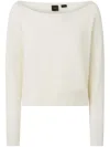 Pinko Logo Sweater In Weiss