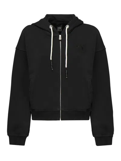 Pinko Logo Sweatshirt In Black