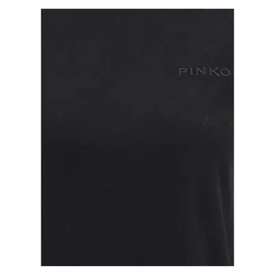 Pinko Logo T-shirt In Black