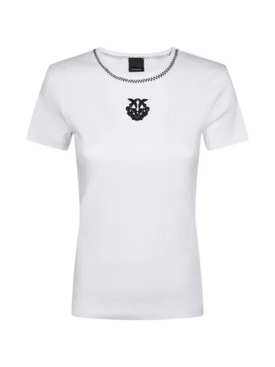 Pinko Short Sleeve Crewneck T-shirt In White
