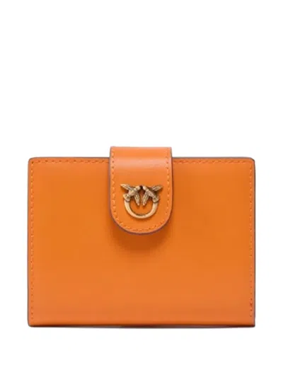 Pinko Logo-detail Wallet In Orange