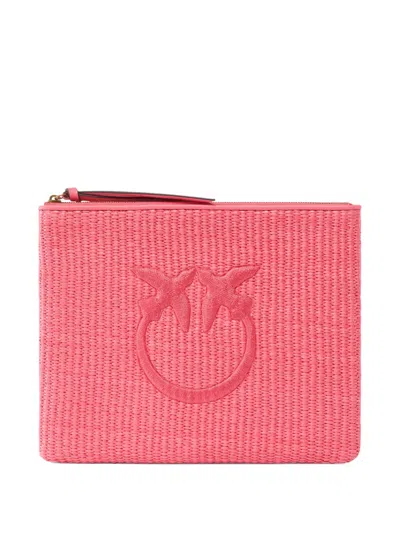 Pinko Logo-detail Wallet In Pink