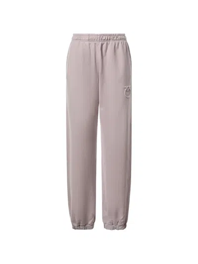 Pinko Logo-embossed Track Pants In Pink