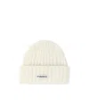 Pinko Logo-patch Beanie Hat In White