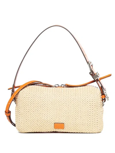 Pinko Logo-patch Cross Body Bag In Neutral