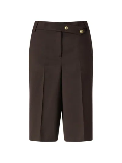 Pinko Logo-patch Pleated Trousers In Multi