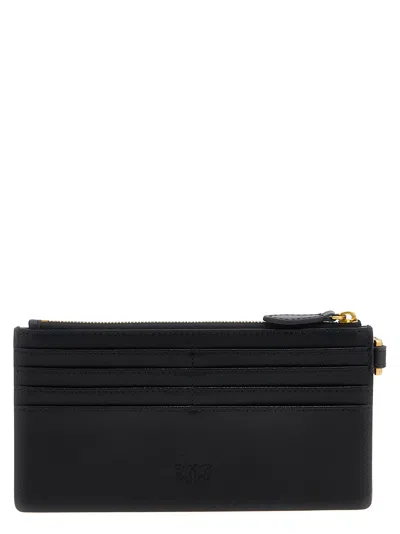 Pinko Long Card Holder In Black