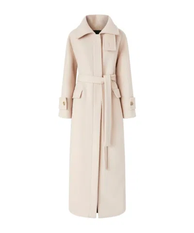 PINKO LONG CLOTH COAT WITH BELT