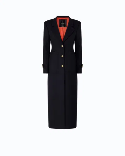 Pinko Cappotto Verici Blu Marino Cupo In Black