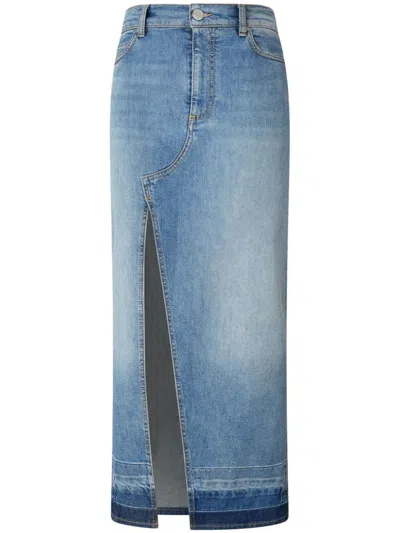 PINKO LONG DENIM 'IL CAIRO' SKIRT WITH SLIT