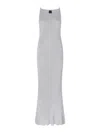 Pinko Nelson Viscose And Metallised Fibre Long Dress