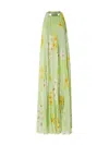Pinko Robe Longue Plissée À Imprimé Floral