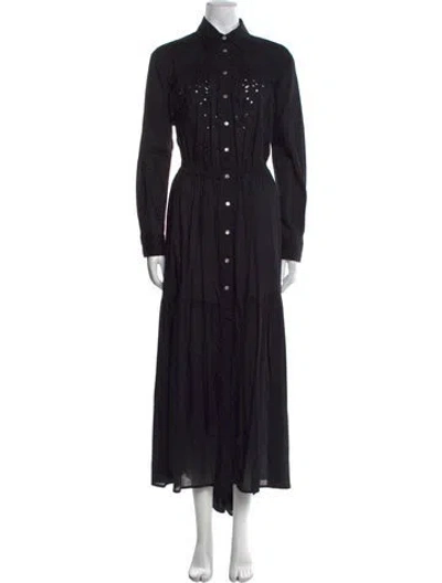 Pre-owned Pinko Long Dress In Black
