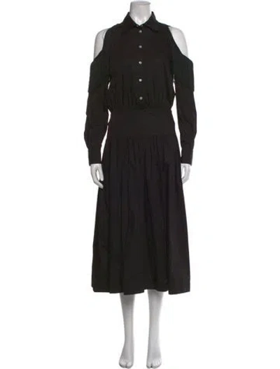 Pre-owned Pinko Long Dress In Black