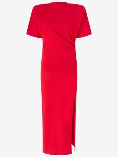 PINKO LONG DRESS WITH PADDED SHOULDERS