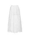 Pinko Flowing Maxi Skirt With Intricate Lace Detailing