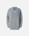 Pinko Devon Rex Sweater In Metallic Silver